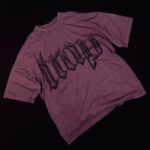 تیشرت Trap بورگاندی سنگ‌شور