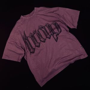 تیشرت Trap بورگاندی سنگ‌شور